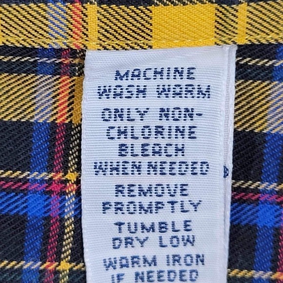 Polo Ralph Lauren Shirt Oxford Men's Size XL LS Button Down Yellow Plaid - Picture 8 of 9